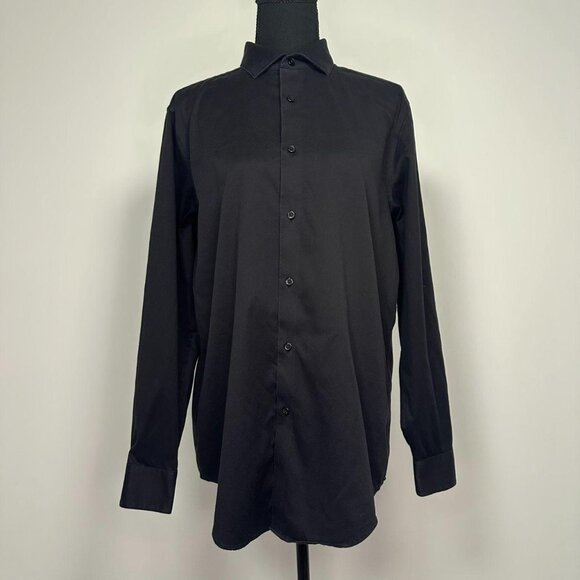 Black Long Sleeve Button up by Calvin Klein - Size M - Picture 1 of 8